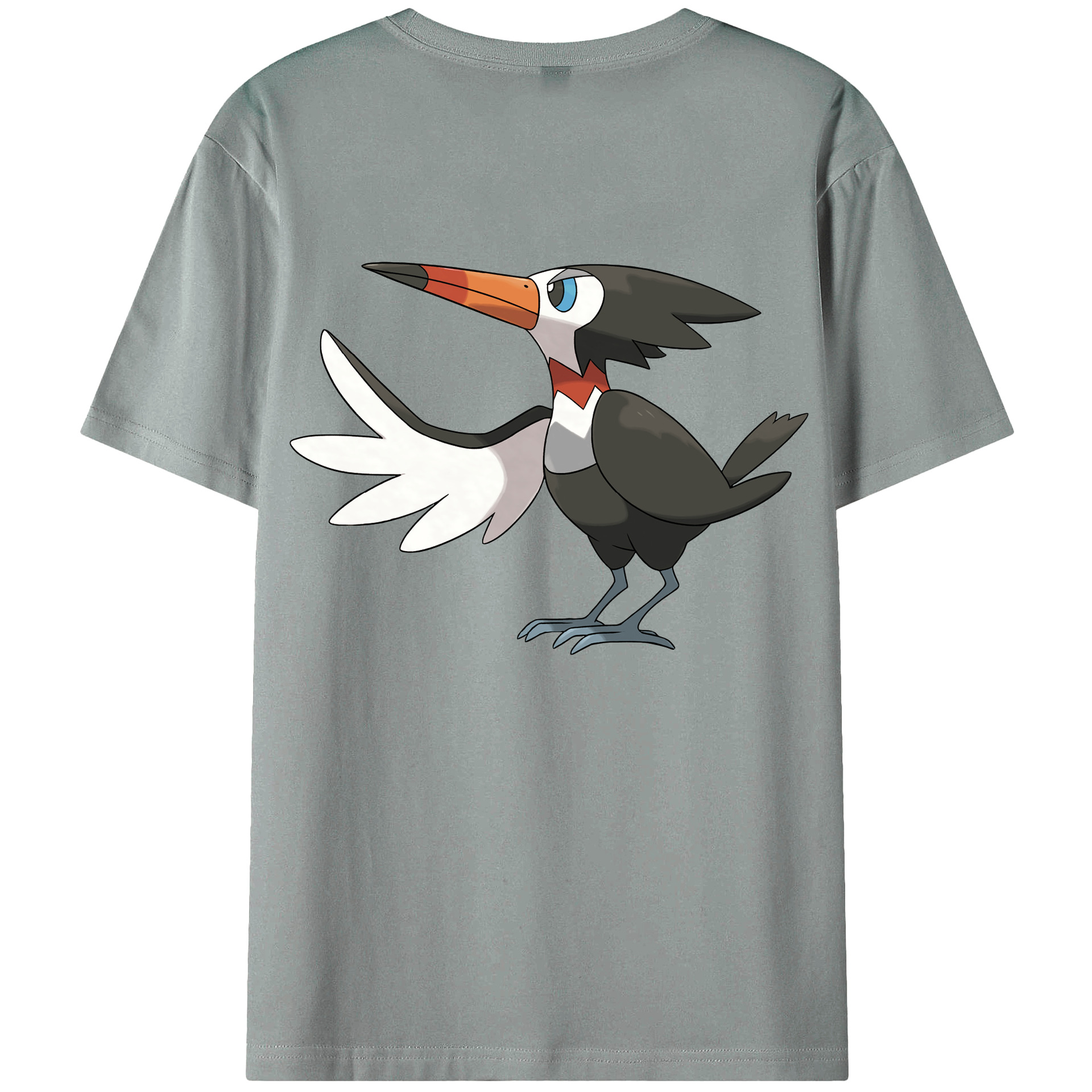 （画像用） ポケットモンスター Pokémon 綿100％ メンズ半袖Tシャツ（バックプリント） 通気性